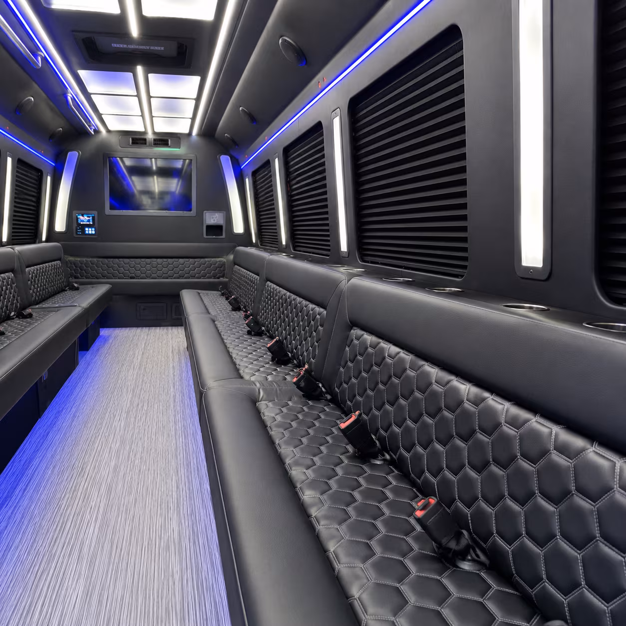 a night out in riverside on a party bus
