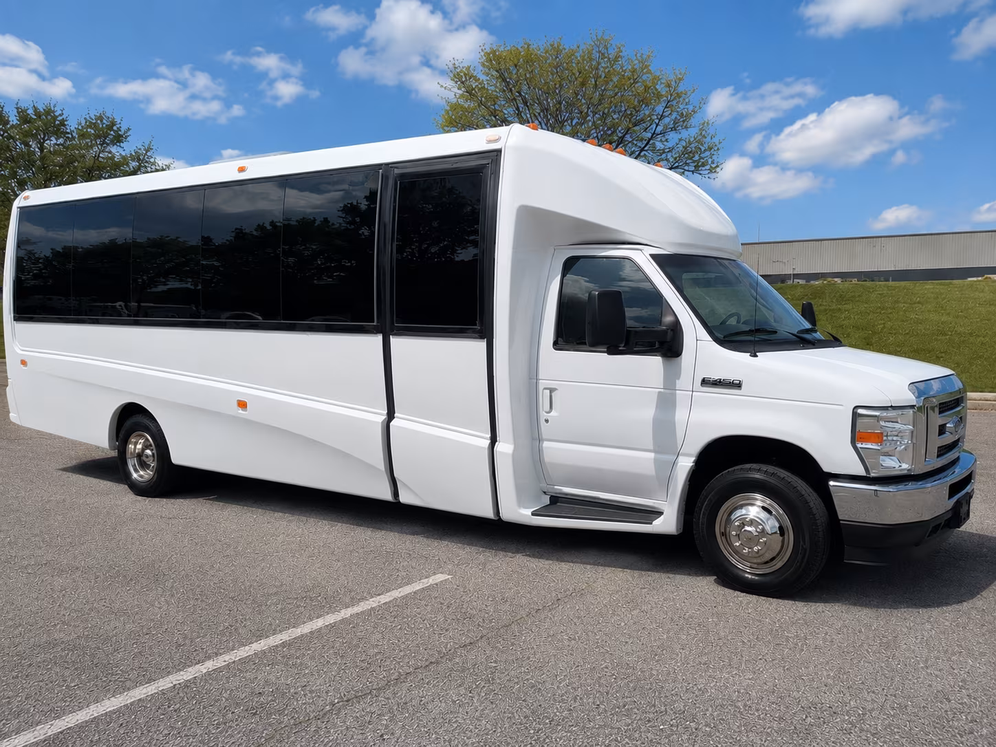 employee shuttle buses for riverside companies and corporate campuses
