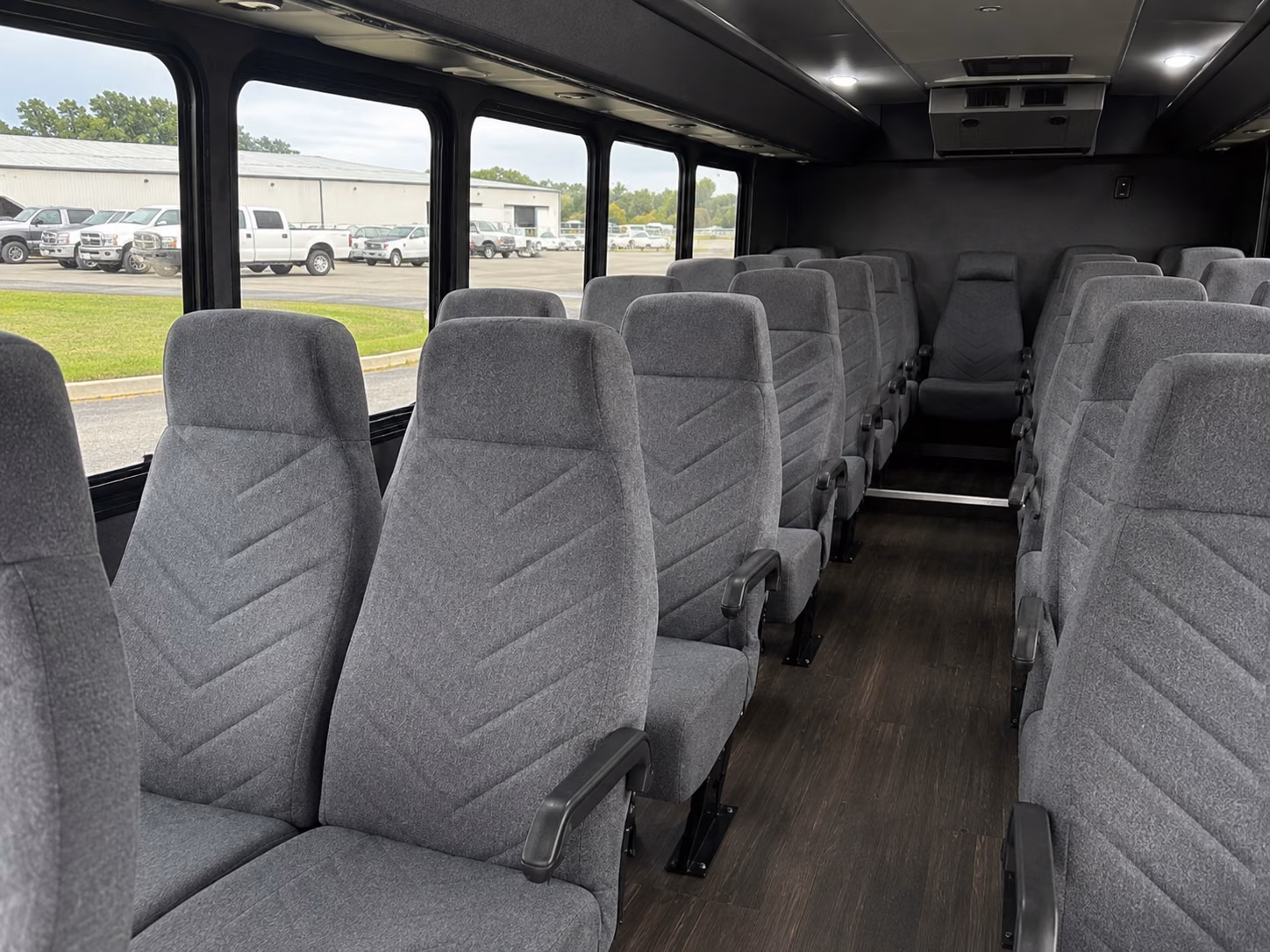 riverside 18 passenger minibus interior