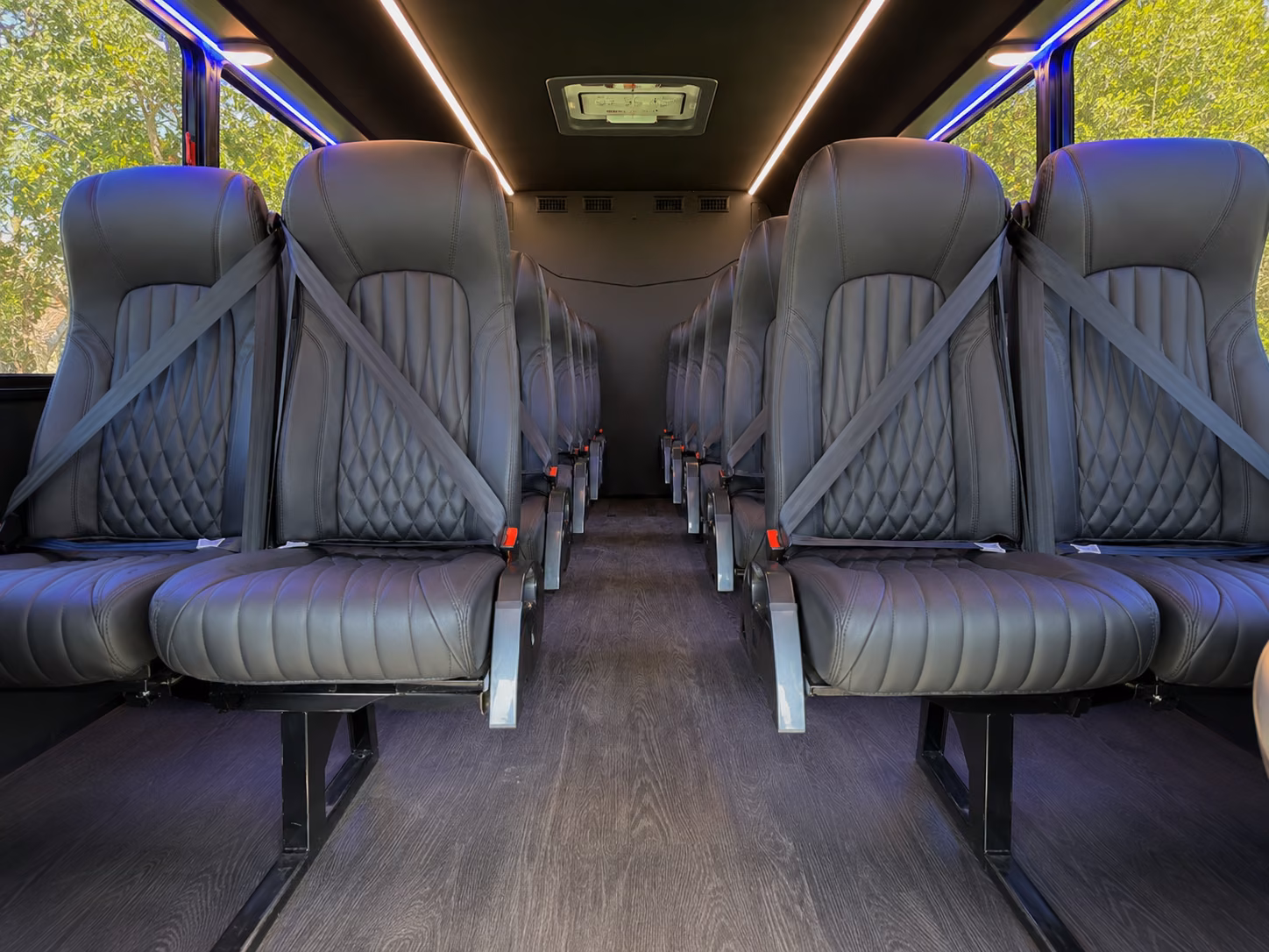riverside 20 passenger minibus interior
