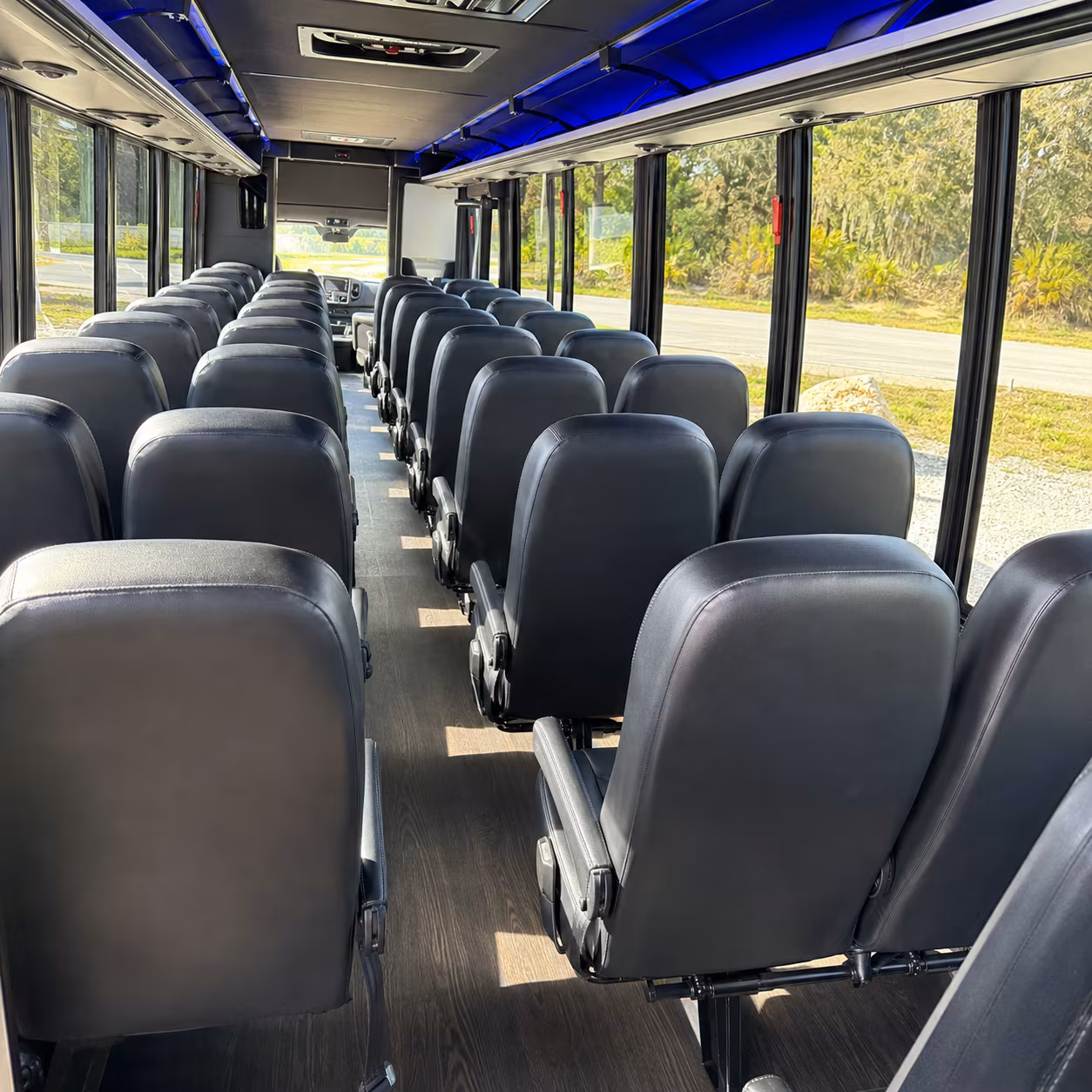riverside 25 passenger minibus inside
