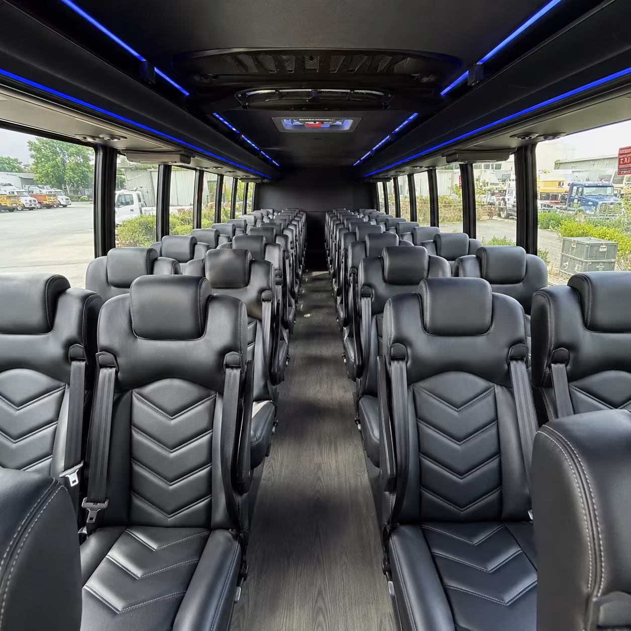 riverside 25 passenger minibus interior