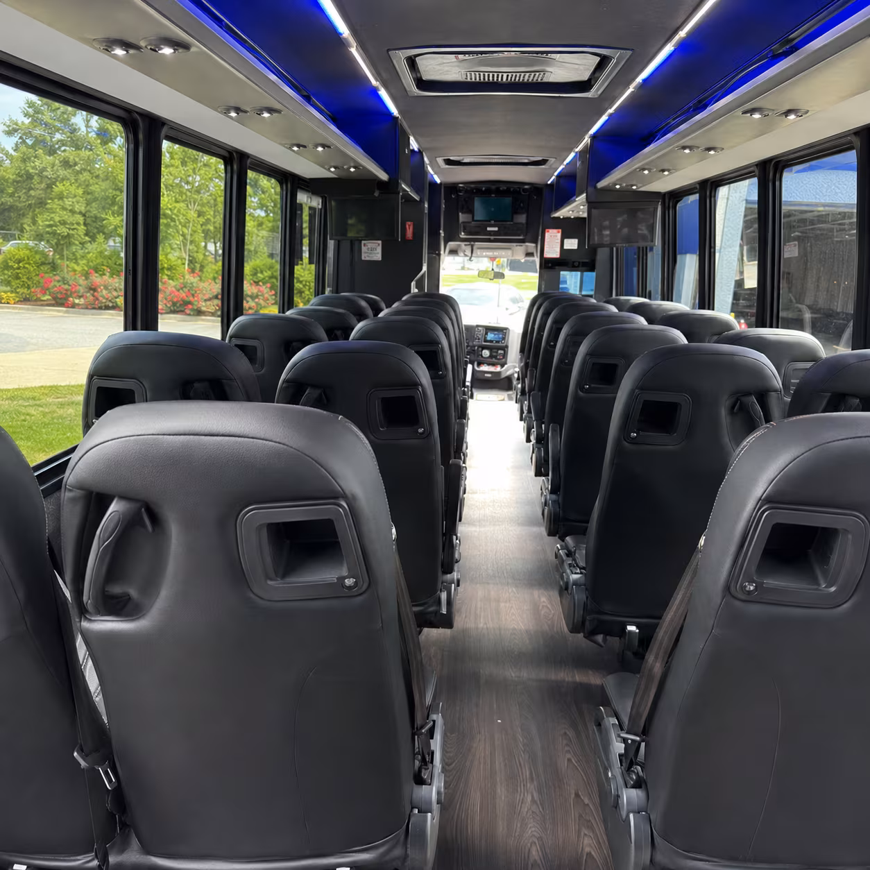 riverside 30 passenger minibus interior