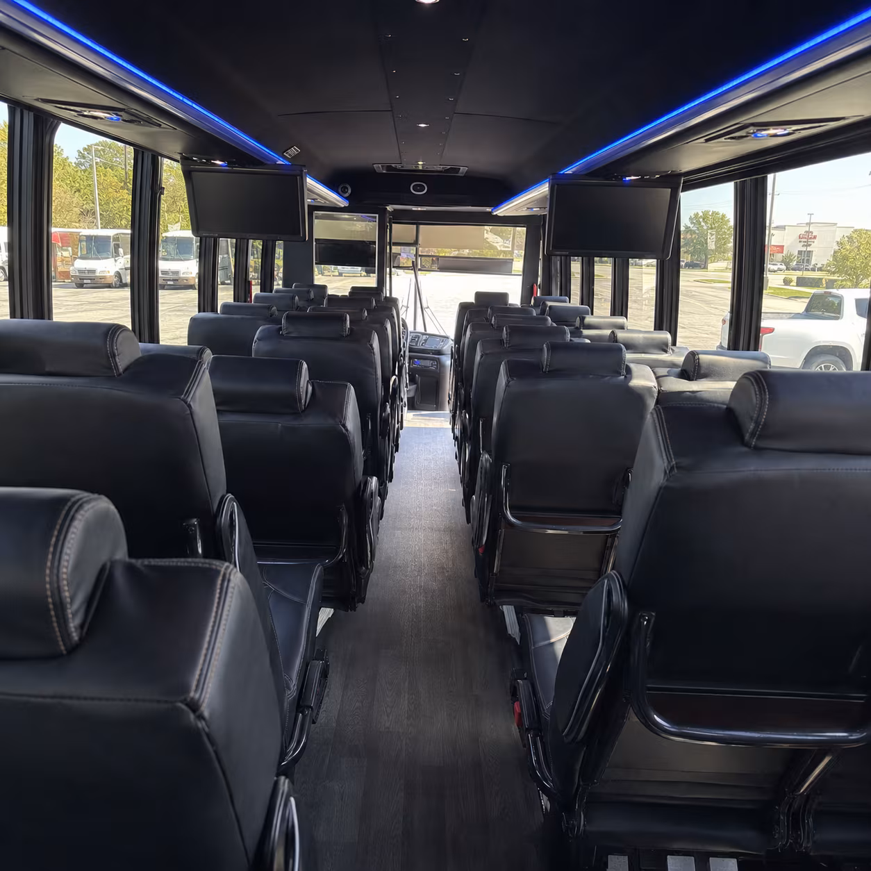 riverside 35 passenger minibus interior