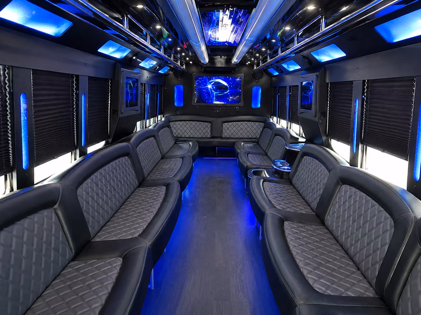 riverside holiday party bus rental