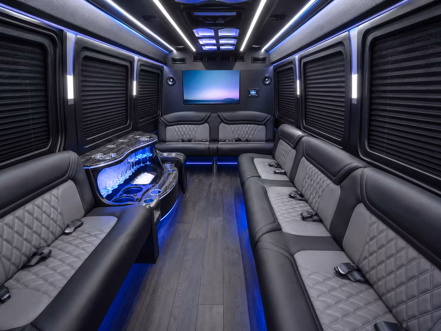 riverside sprinter limousine inside