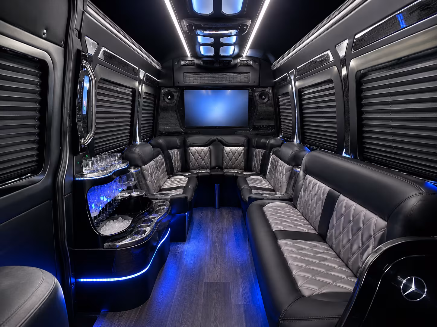 riverside sprinter limousine interior