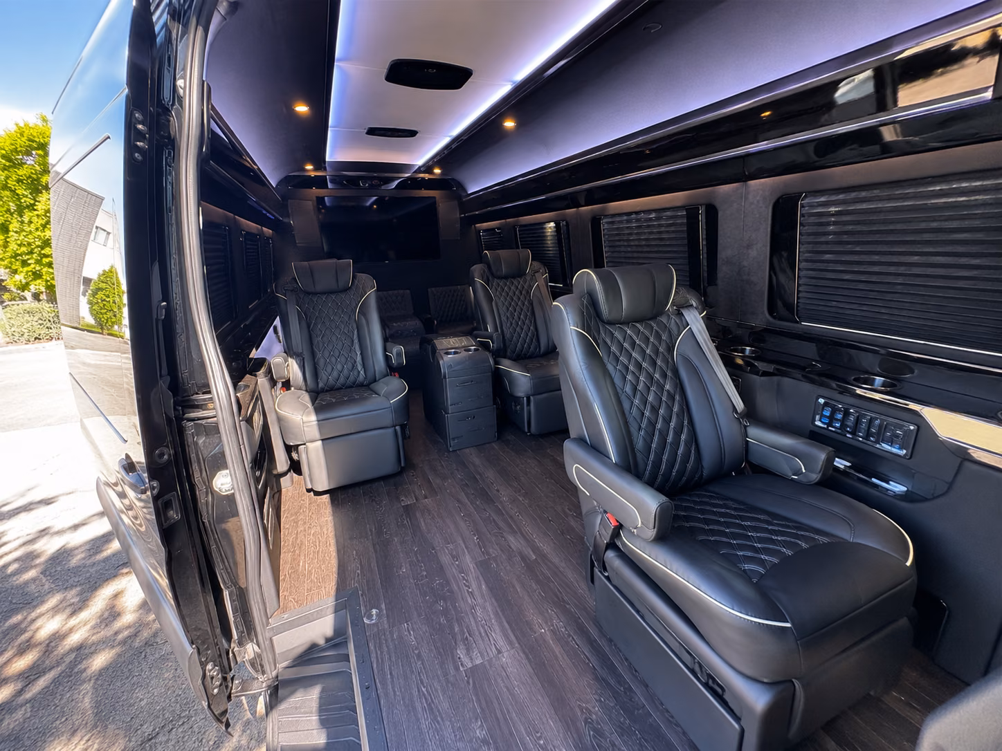 riverside sprinter van with driver interior
